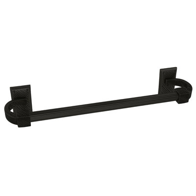 SUTTON 24" TOWEL BAR, REEDED HANDLE; SATIN NICKEL FINISH