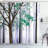 Picture of a Lonely Tree Leaves on an Abstract Woodland Background Print-89181778-89181781