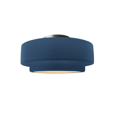 Dottie Ceramic LED Semi Flush Mount