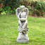 Statue de jardin Isenhour Angel avec un bain d'oiseaux