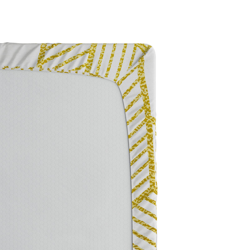 Microfiber Geometric Fitted Sheet, Twin XL Fitted Sheet