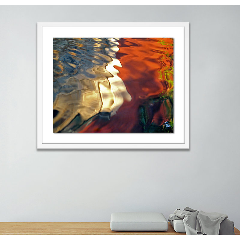 Movement VII Print by Geoffrey Baris, White, 49" H x 60" W x 2.5" D