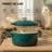 4.5 Qt Enameled Cast Iron Dutch Oven With Lid & Accessories – Bottle Blue Cookware For Baking, Roasting & Stews-120199021-120199020