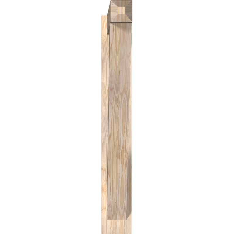 Artisan traditionnel en bois rustique, Sapin Douglas de 5 1/2 po (lisse), P 34 po x H 40 po