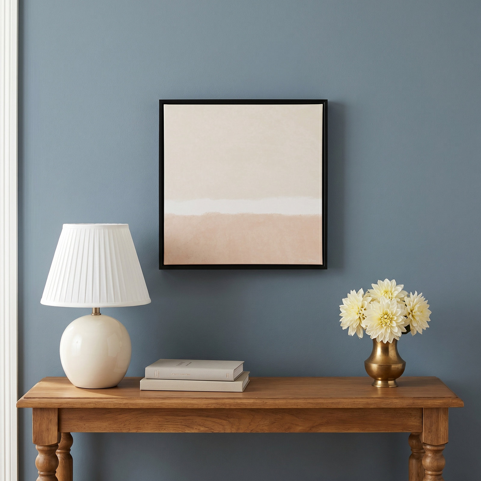 Willadeene "Slate I" Print, Black Framed, 13.5" H x 13.5" W