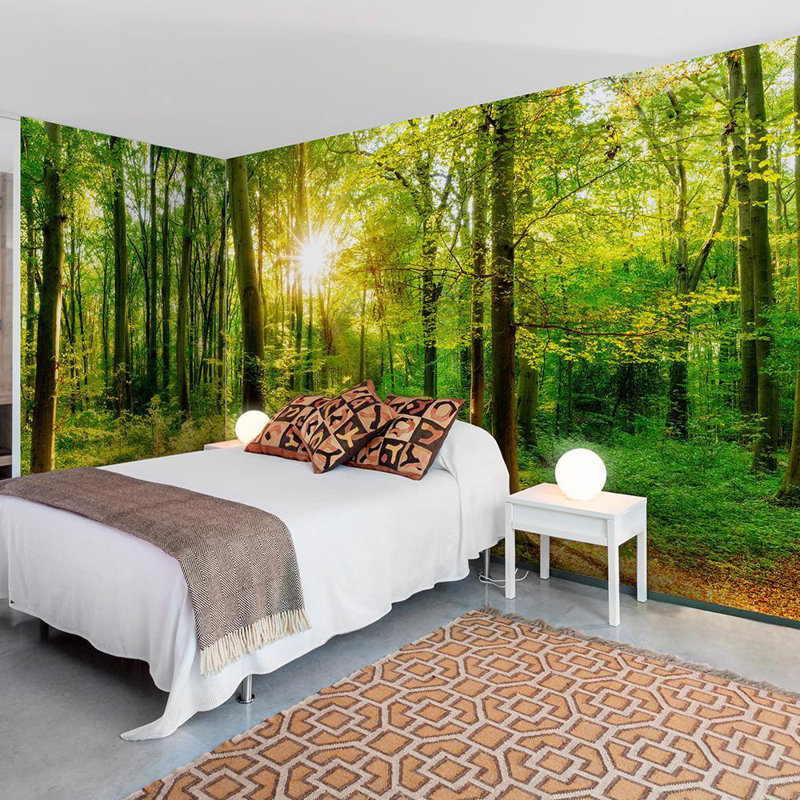 Panneau mural L 8,17 pi x l 212 po Everlina Forest Rays