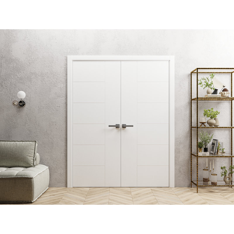 Portes françaises à panneaux, 28 po x 80 po