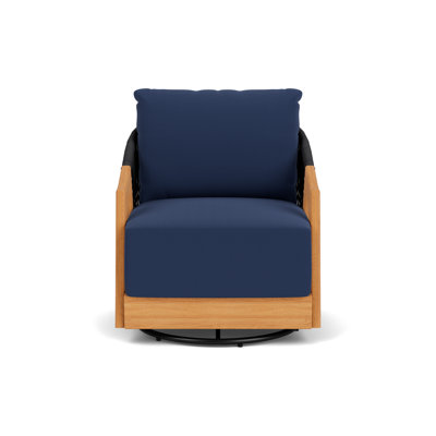 Alpine Outdoor Teak Swivel Lounge Chair