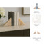 Serre-livres triangulaires en onyx Aldarondo