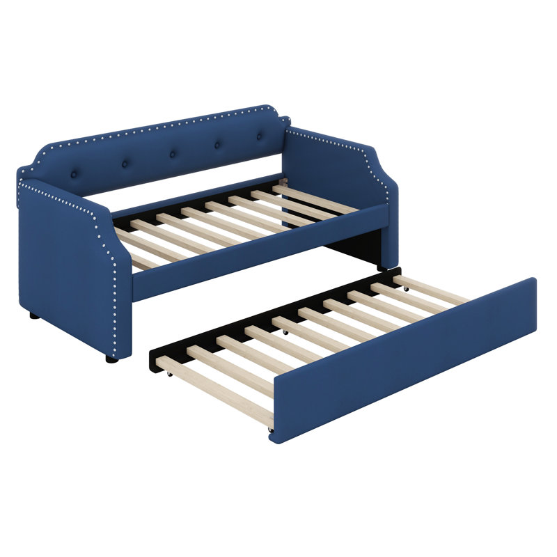 Cicel Upholstered Daybed, Blue