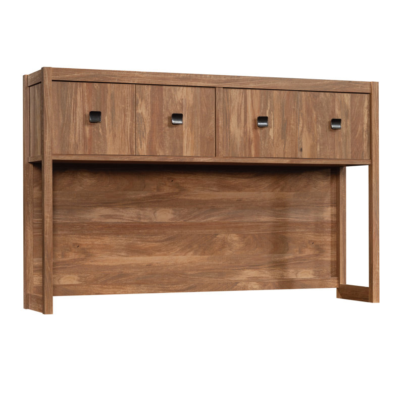 Brun pour le bureau, la salle à manger et la maison - Finition en bois rustique, rangement dissimulé, compatible avec les bureaux assortis, facile à assembler et multifonctionnel