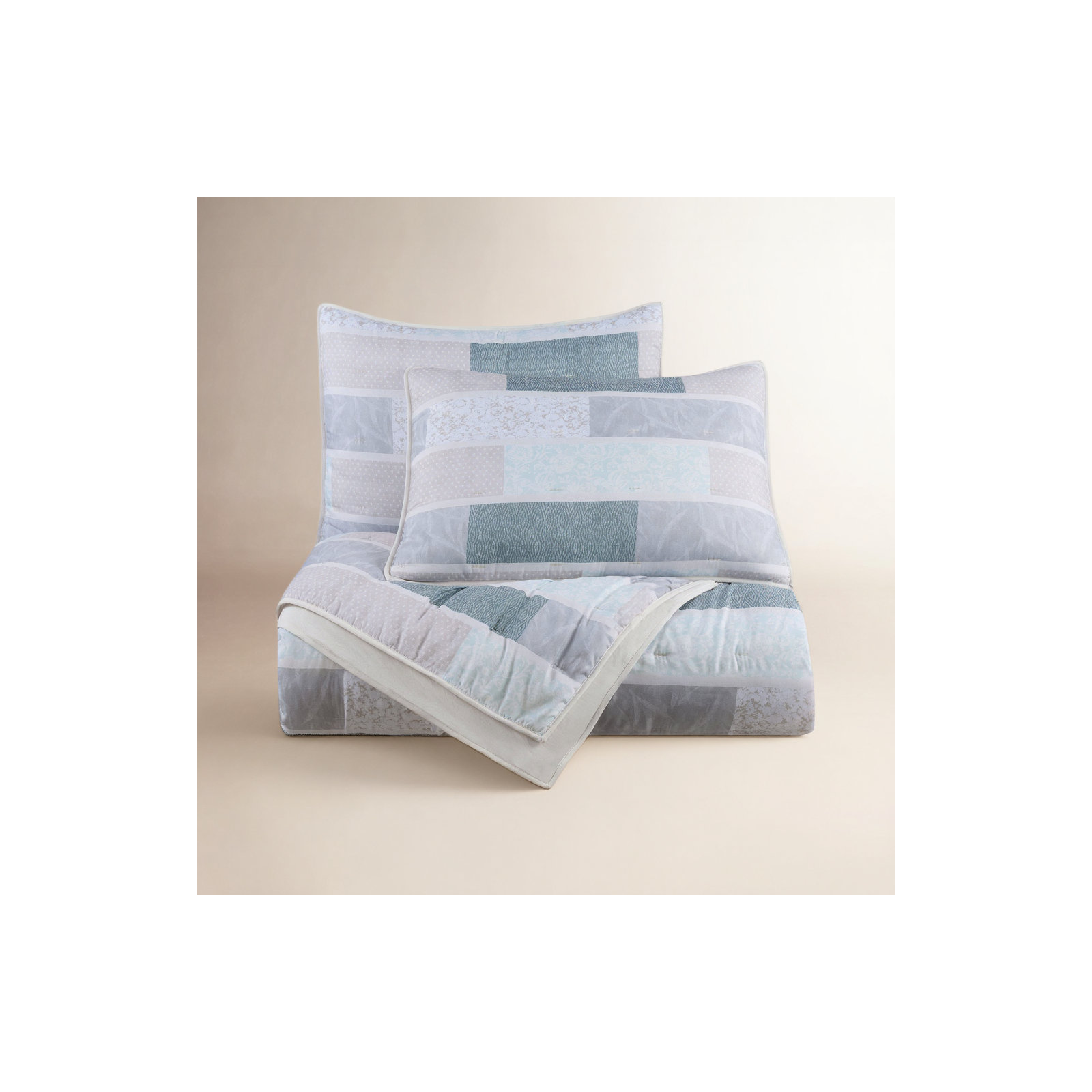Martex Arcadia Multi Quilt Set, Queen Quilt + 2 Standard Shams