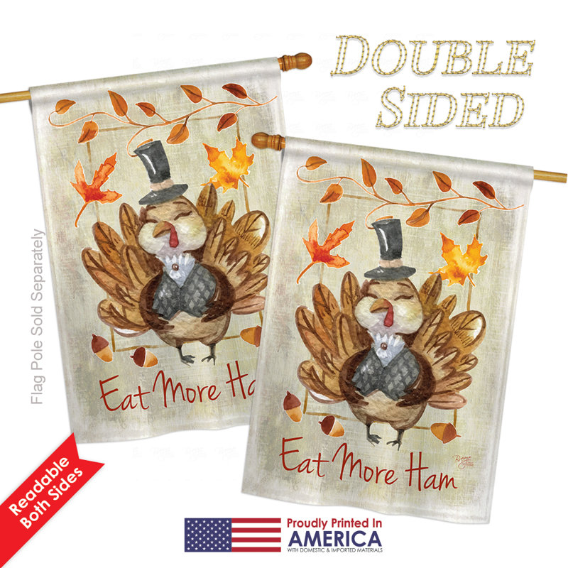 Double Sided Polyester Animal Garden Flag, 40" H x 28" W