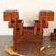 Grande boîte à bijoux pliable avec miroir 7 couches