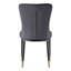 Chaise Parsons rembourrée et revêtue de velours-1346321218