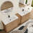 Ornar 92'' Double Bathroom Vanity Set With Ceramic Vanity Top, Freestanding Double Bathroom Vanity With Ceramic Sink-1307046145