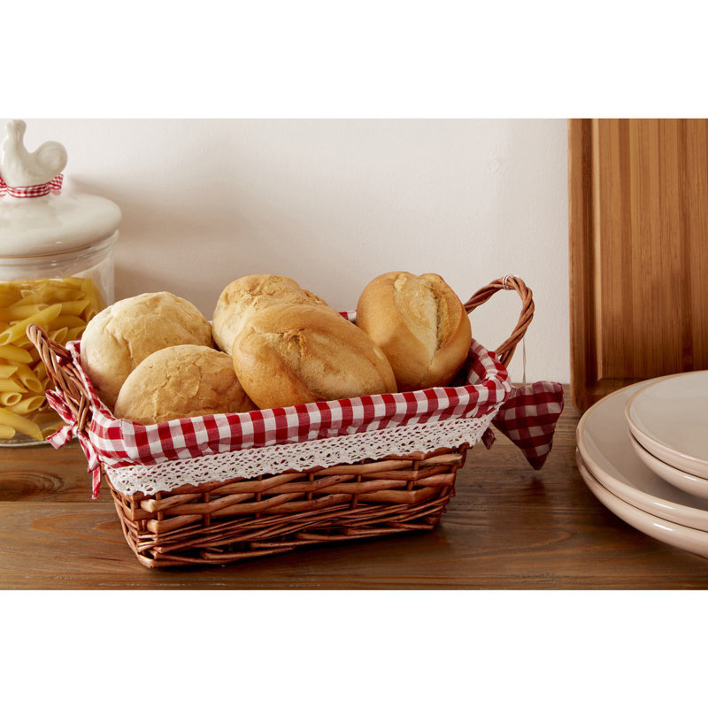 Brambly Cottage Wicker Decorative Basket, 14cm H x 25cm W x 18cm D