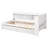 Bed With L-Shaped Bookcases,Drawers