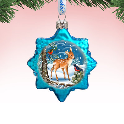 Keepsake 3'' Handmade Glass Holiday Shaped Ornament