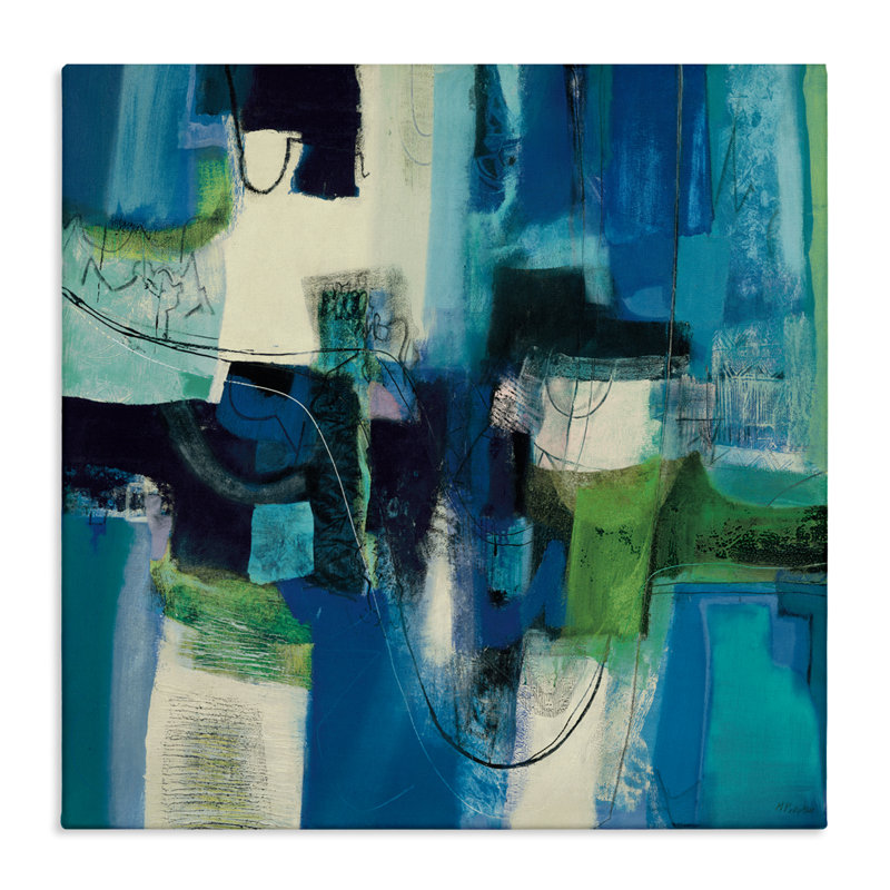Abstract Essenza Composition Canvas, design by Maurizio Piovan, 24" H x 24" W