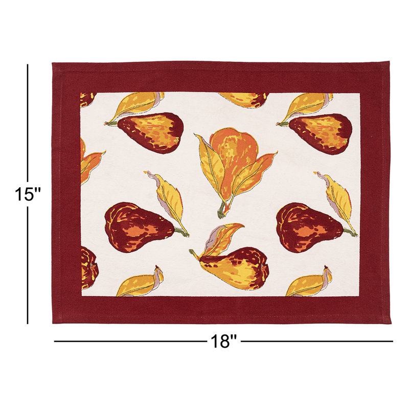 Carla Floral Rectangle Placemant