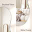 Asymmetrical Metal Framed Wall Accent Mirror-327276010-327586061