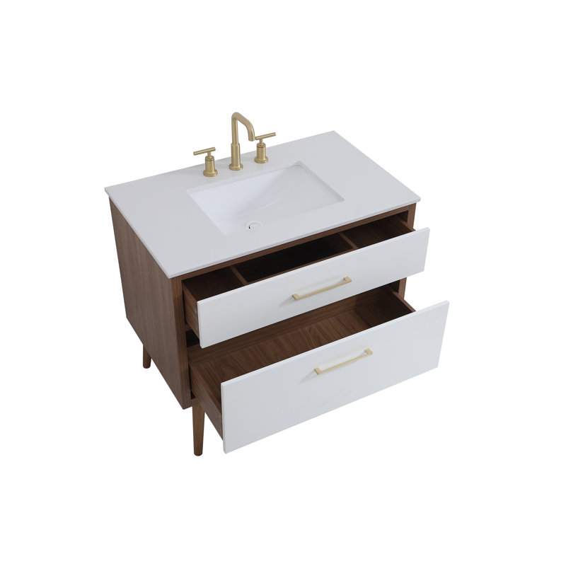 Ensemble de meuble-lavabo simple 36 po Steinfeldt, Blanc