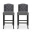 Ensemble de 2 tabourets de comptoir capitonnés à oreilles 27 po Vienna-1187497971