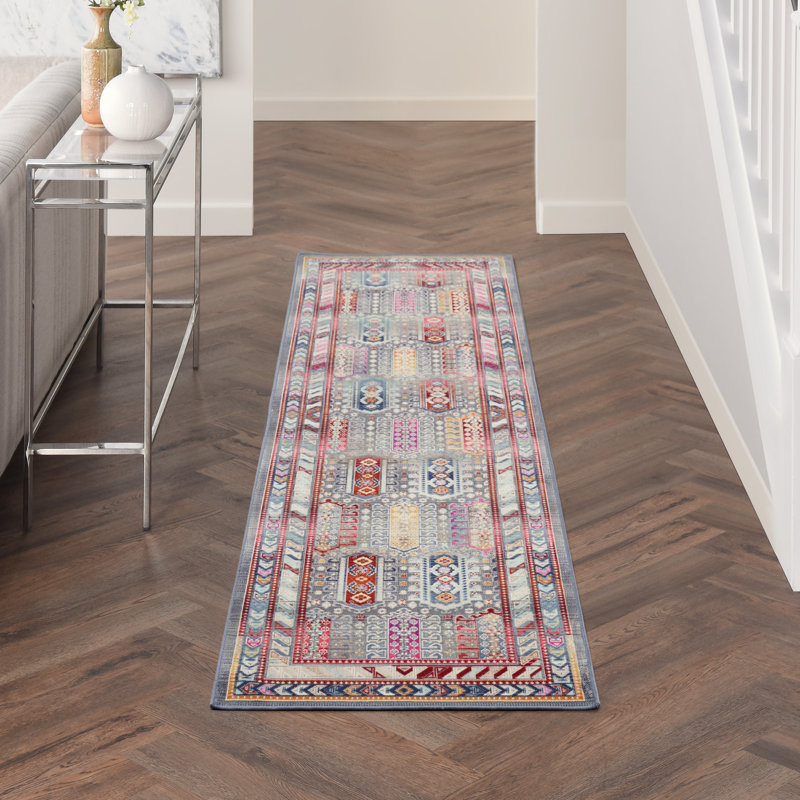 Oldham Ikat Area Rug, Runner 71 x 230cm