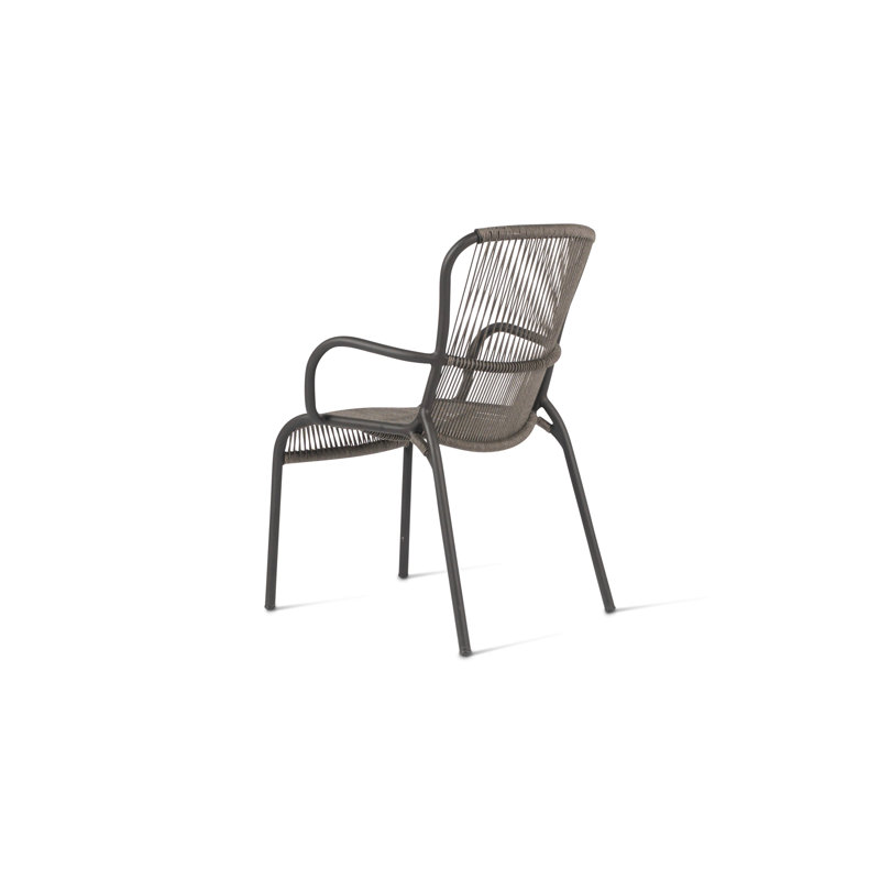 Loop Outdoor Dining Armchair, Gray
