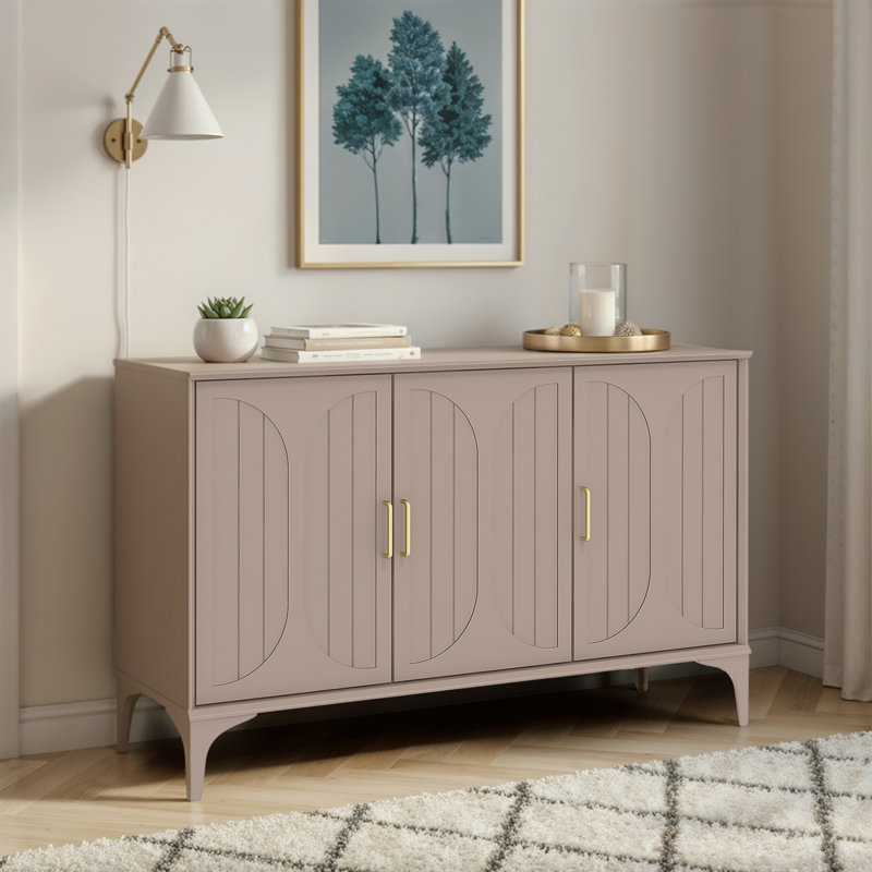 Harrington 3 Door Sideboard, Warm Nude