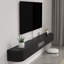 Meuble télé flottant ultrabrillant, tablette murale-964035816-954431611