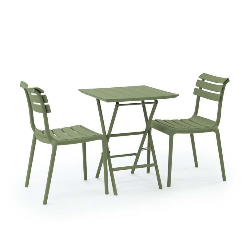 Ensemble bistro 2 personnes Centerville, Vert olive