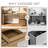 55'' Home Office Desk with 3 Drawers