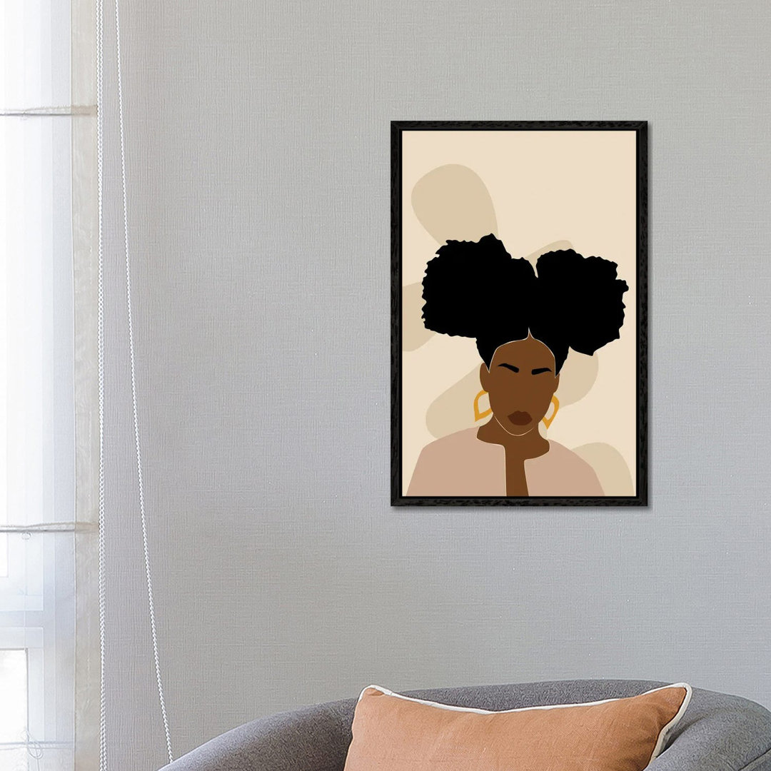 Afro Girl Abstrakte Kunst