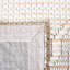 Tapis géométrique ivoire / orange tissé à la main à motif géométrique-396645248