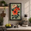 Orange Blooms Study Botanical - Wrapped Canvas-1151037510-1151037532