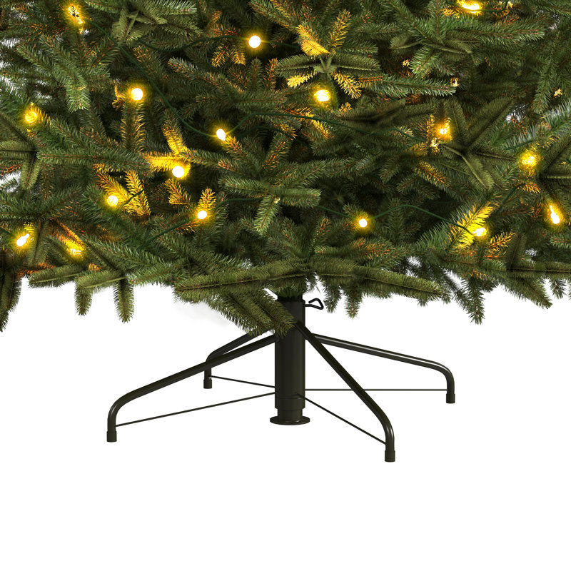 Faux Pre-Lit Christmas Tree, 183cm H x 122cm W x 122cm D