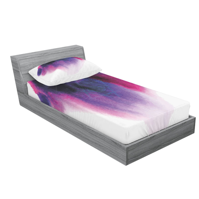 Ensemble de draps oculaire astrologie alchemy, Ensemble de draps pour lit simple avec drap-housse
