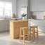 Solid Wood Kitchen Island Set