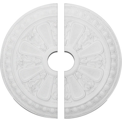 Médaillon de plafond Endurathane Bristol, DE 23 1/2 po x P 3 7/8 po x P 1 po (convient aux auvents jusqu'à 3 7/8 po), apprêté en usine