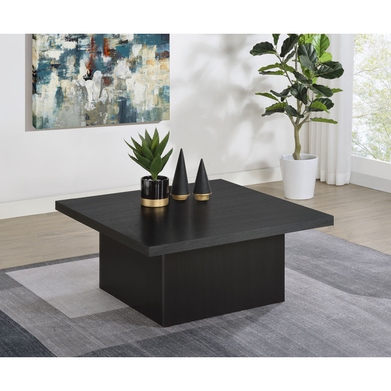 Table basse carrée, Noir