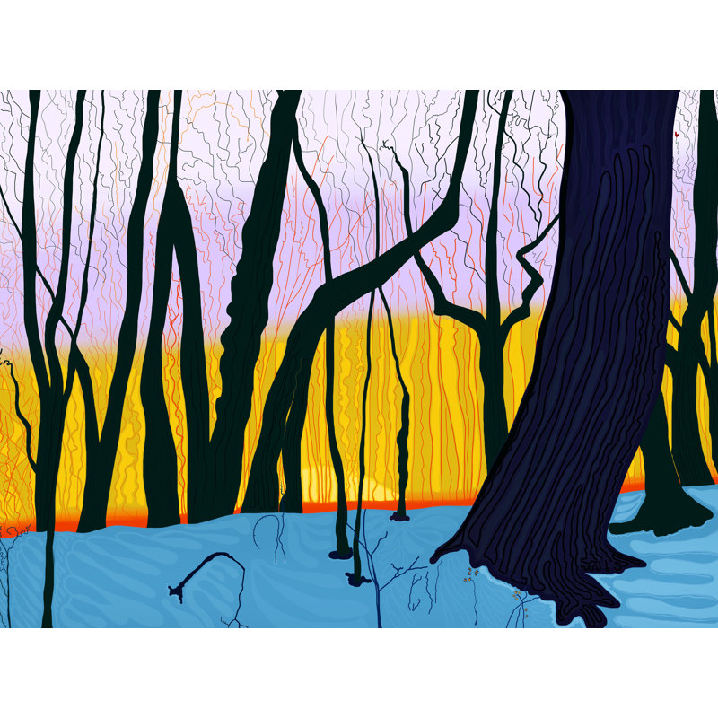 «Day Light épargne Mornng in Park» par Evan Sklar - impression, H 24 po x l 32 po, Toile tendue
