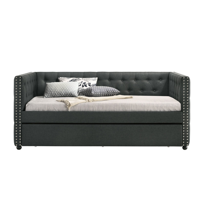 Nyholm Upholstered Daybed, Gray, Full / Double