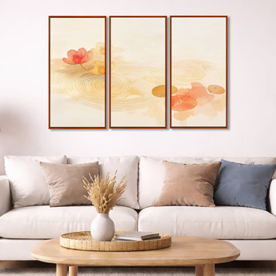 «Lotus Reflection Wall Art», toile Zen Lake