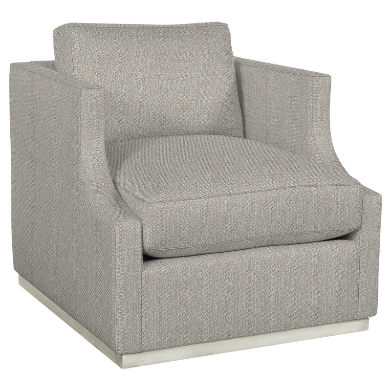 Thom Filicia Home 32"Willowbrook Swivel Chair, Tarbee Pebble, Wrenn
