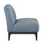 Chaise d'appoint contemporaine revêtue de cuir bleu, support de poids de 300 lb, mousse haute densité, décoration de salon-1683883823