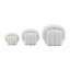 Neutral Modern 3 Piece Kimani Knotted Square Sculpture Set