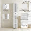 Wood Freestanding Linen Cabinet