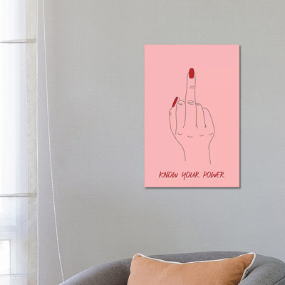 Know Your Power by Honeymoon Hotel - Wrapped Canvas Gallery-Wrapped Canvas Giclée